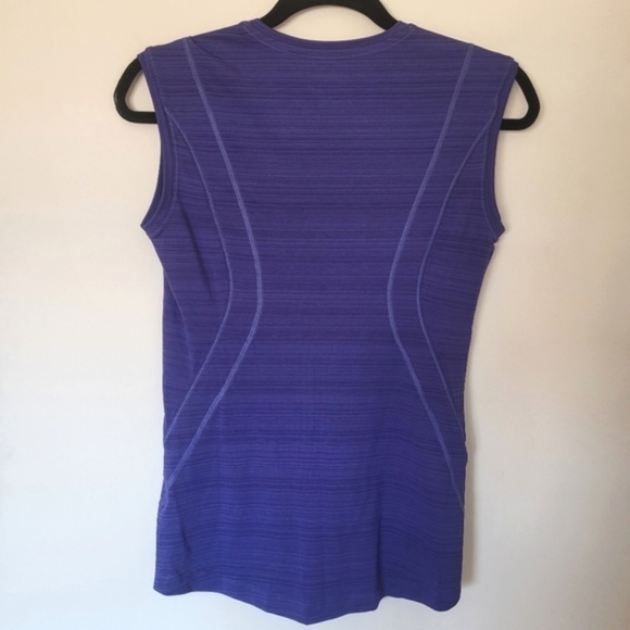 EUC Athleta Pacifica Illume UPF Fitted Tank Blue Purple Xsmall - Picture 5 of 12